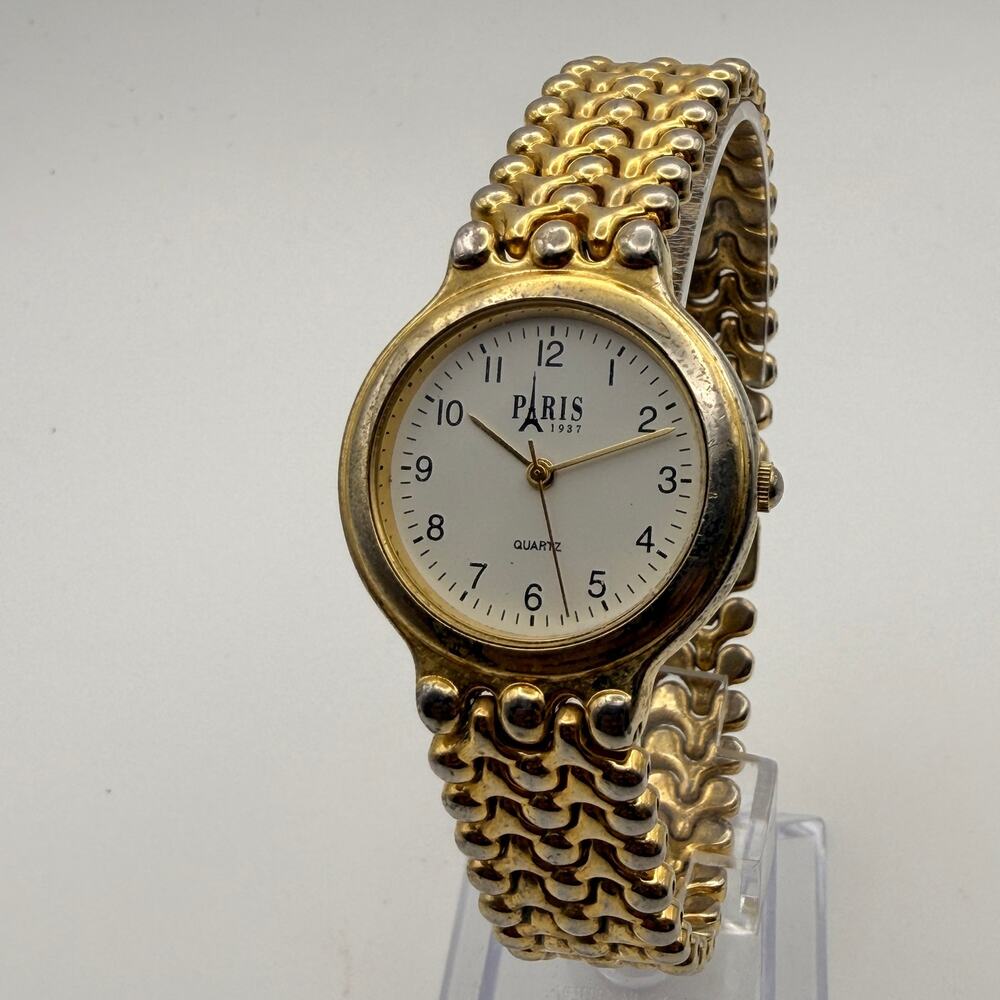 Elegant Vintage Paris 1937 Quartz Dress Watch - Petite Style Working New Battery